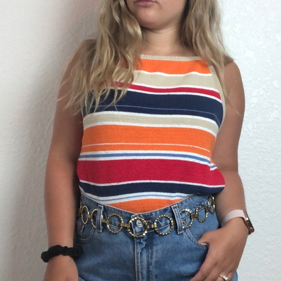 π Vintage π Gold Metal Belt - Picture 2 of 7